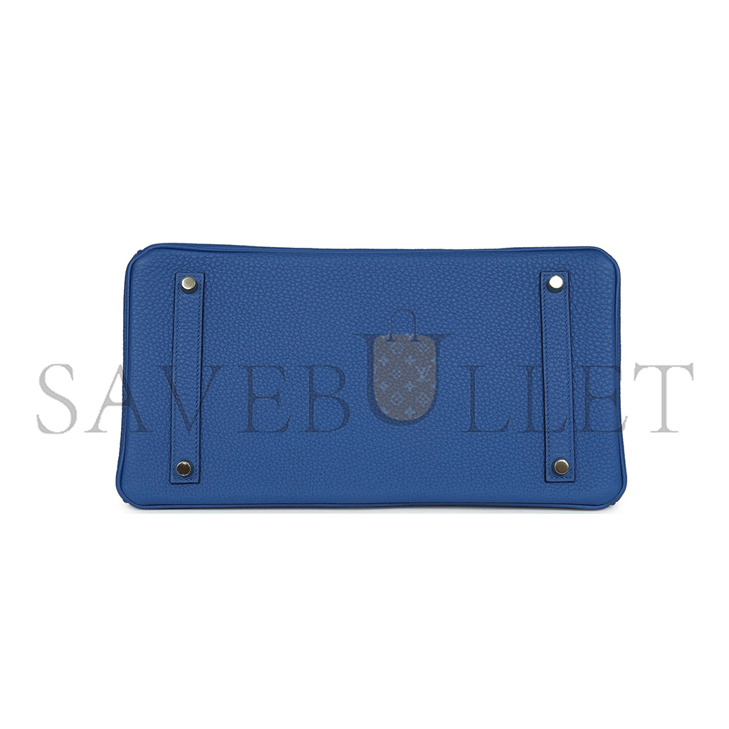 H**mes birkin 35 bleu royal togo gold hardware (35*28*18cm)